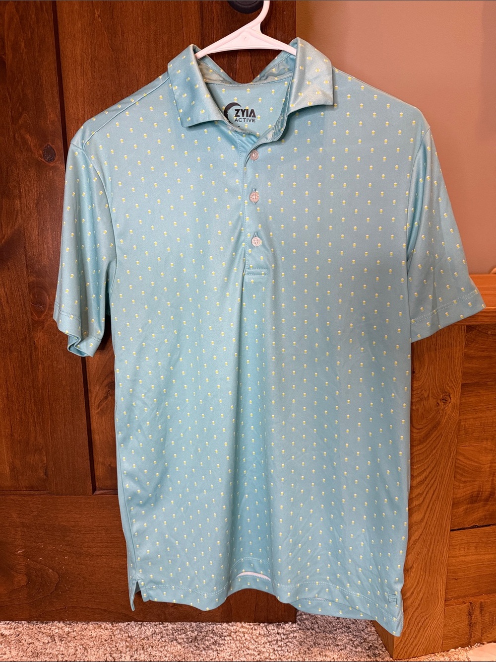 Zyia Actice Men’s Aqua Polo